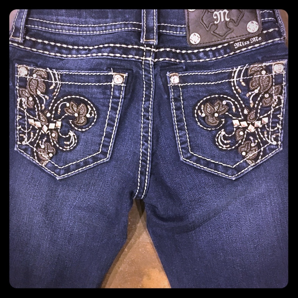 Miss Me Signature Rise Boot Cut Jeans